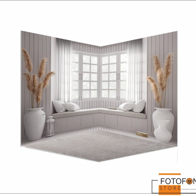 3D вініловий кутовий фотофон "Interior Room"