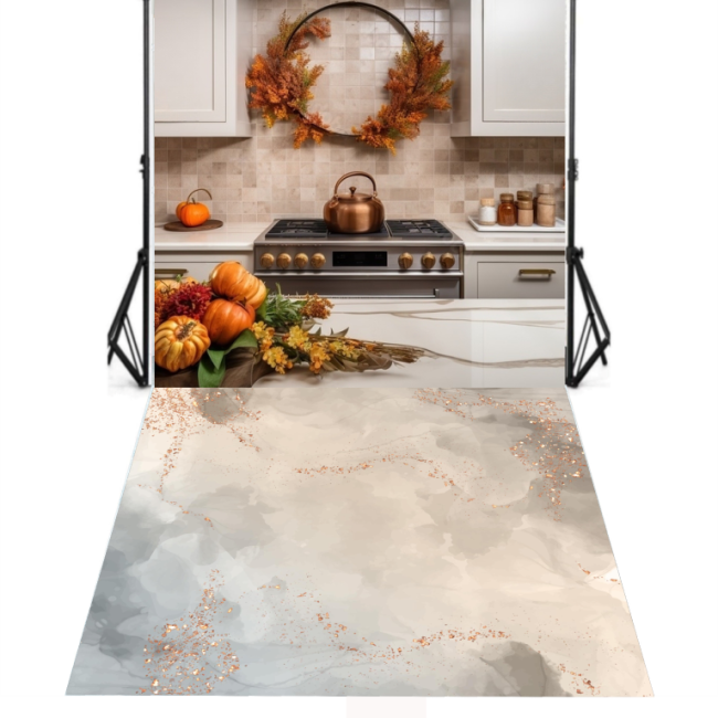 Фотофон Стіна Підлога для фото та відеозйомок кулінарних блогів, фудфото, тортів "Autumn Kitchen"