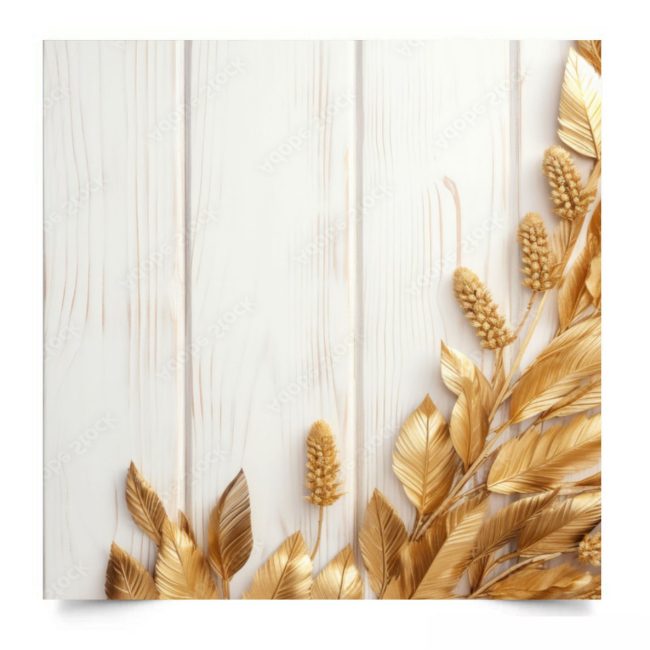 Вініловий студійний фотофон gold leaves