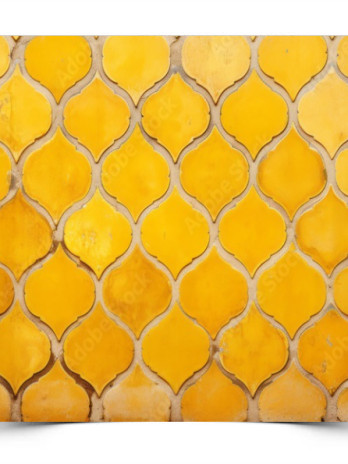 Вініловий студійний фотофон Moroccan yellow vintage ceramic