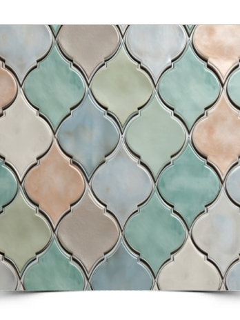 Вініловий студійний фотофон Moroccan pink mint vintage ceramic