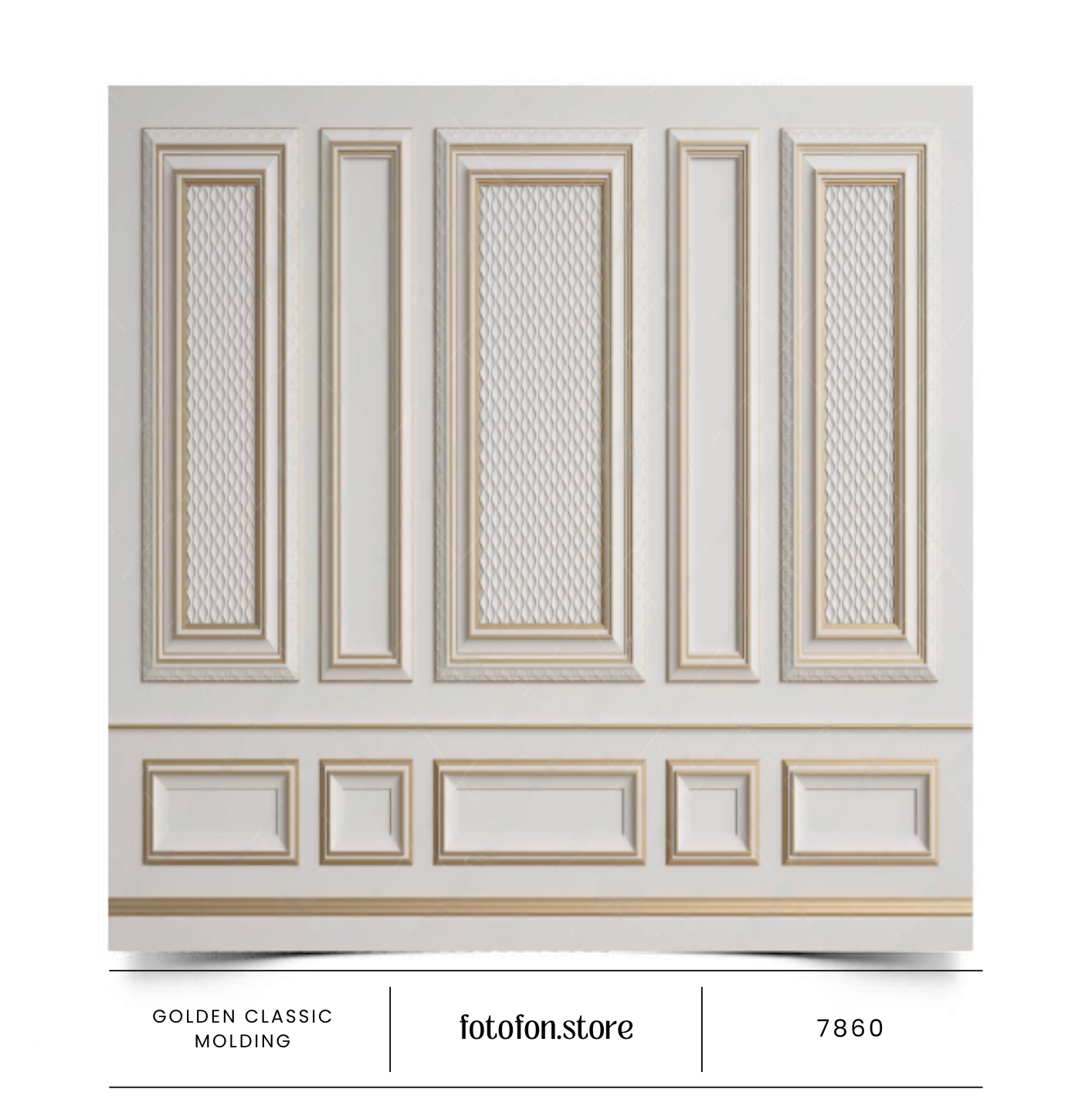 Вініловий фон для фотозйомки Golden classic molding