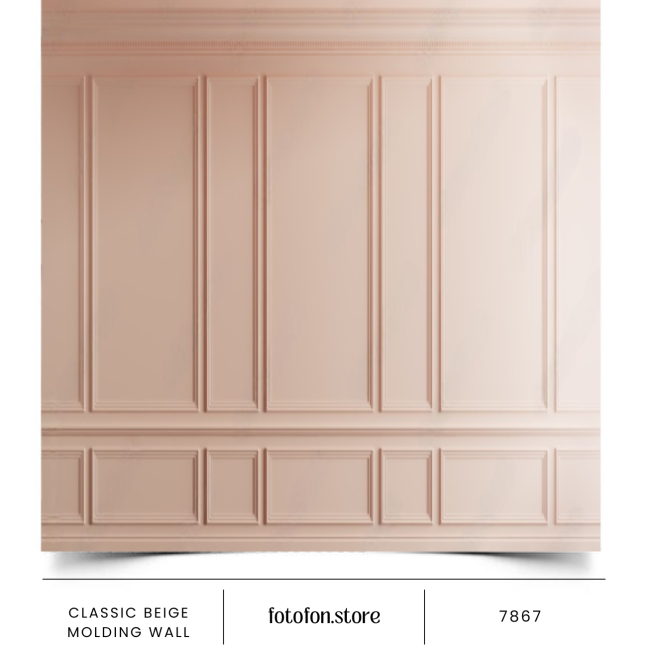 Вініловий студійний фотофон Classic beige molding wall