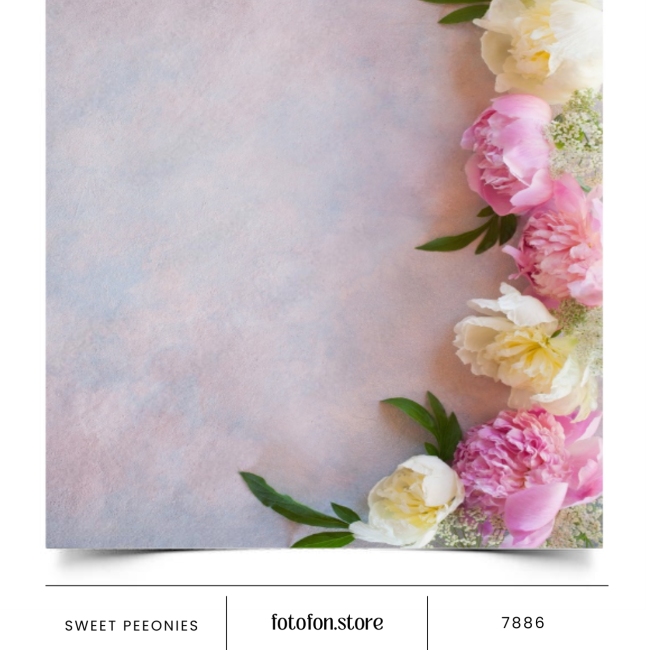 Вініловий фотофон Sweet peeonies