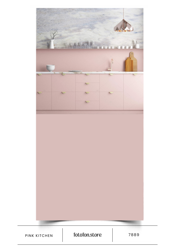 Фотофон Стіна Підлога для фото та відеозйомок "Pink Kitchen"