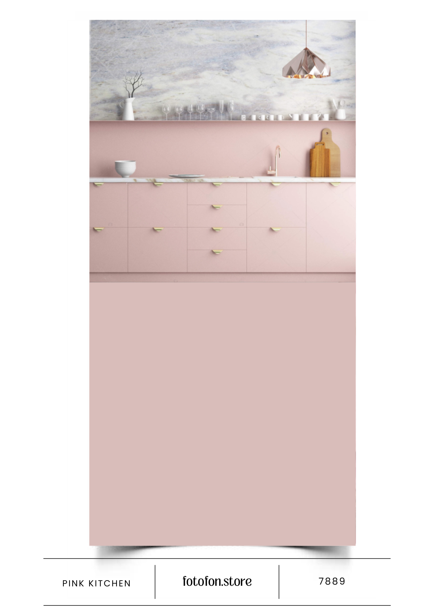 Фотофон Стіна Підлога для фото та відеозйомок Pink kitchen