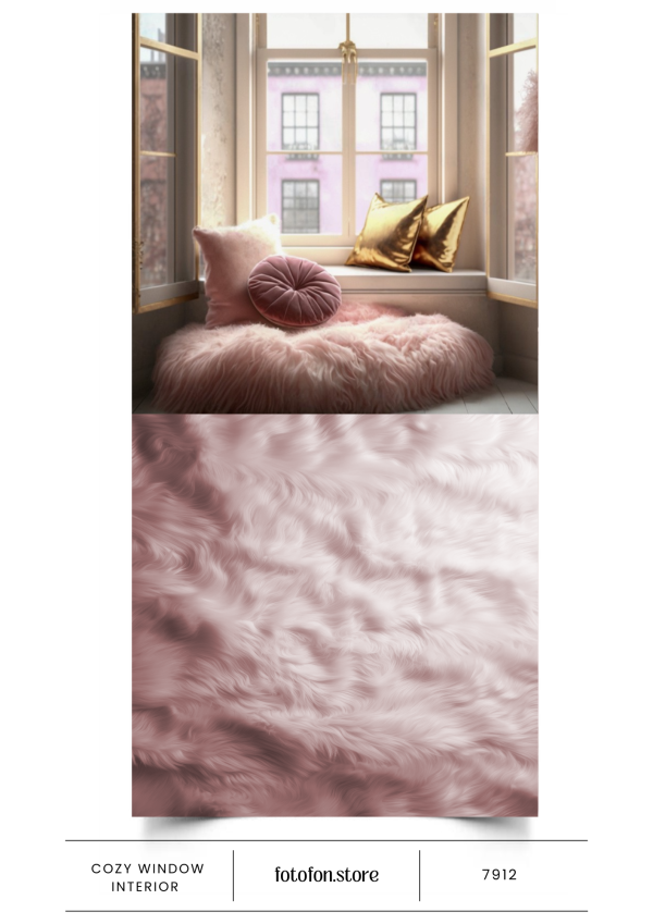 Фотофон Стіна Підлога для фото та відеозйомок "Cozy Window Interior"