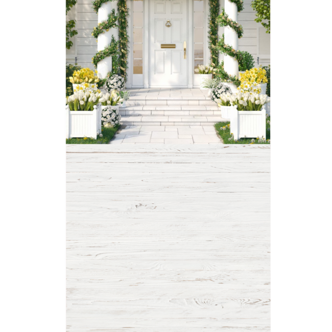 Фотофон Стіна Підлога для фото та відеозйомок "Spring flowers home"