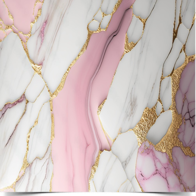 Вініловий фотофон Pink gold marble