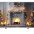 Фотофон вініловий для фото та відеозйомок Christmas and new year fireplace