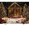 Вініловий фотофон ''Різдвяний будиночок у лісі''