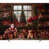 Вініловий фотофон ''Santa claus and teddy bear decoration shop''