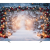 Вініловий фотофон ''New Year's forest decorated with lights and candles''
