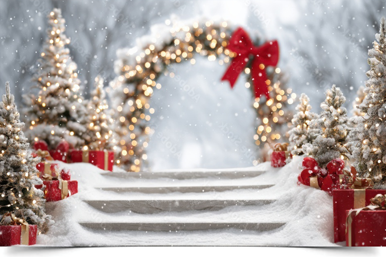 Вініловий фотофон Magical Christmas Snowy Archway 1 Вініловий фотофон Magical Christmas Snowy Archway