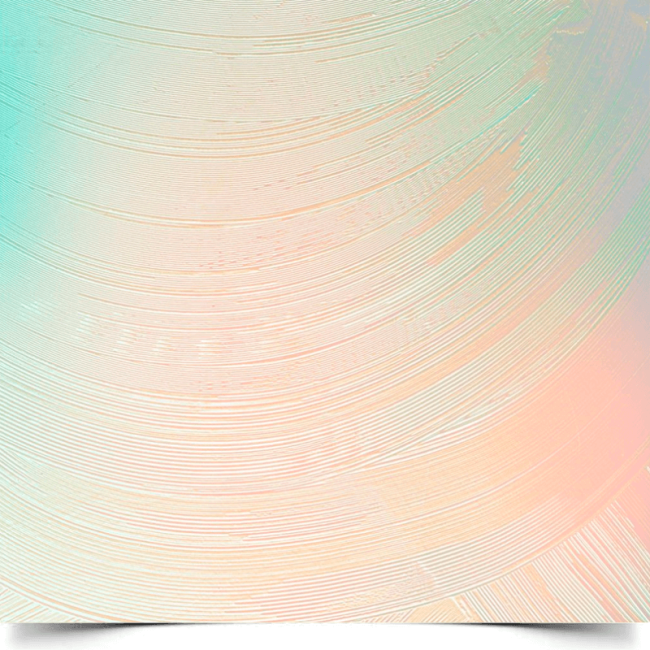 Вініловий фотофон "Green Peach Gradient" — градієнтний зелено-персиковий фон для студійної фотозйомки