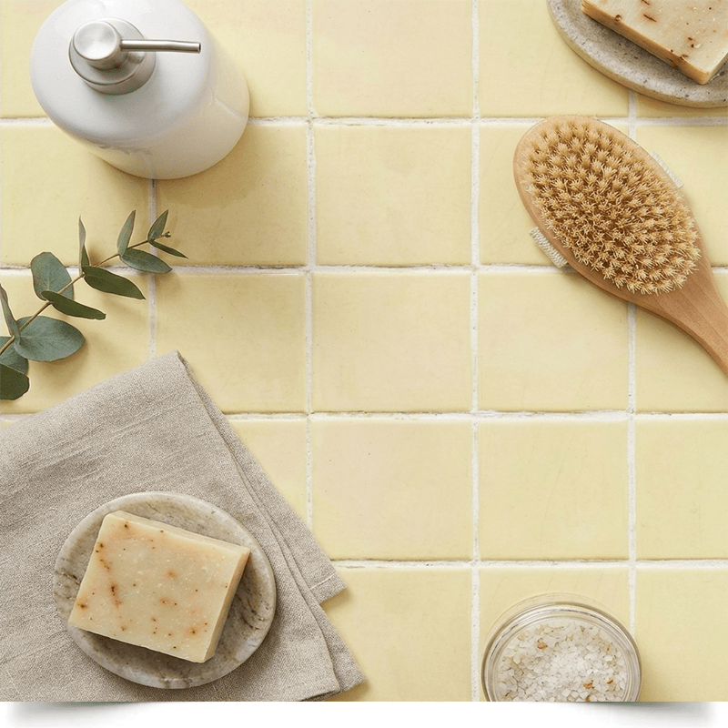 Фотофон, фон для фото студійний вініловий Керамічна жовта плитка 2 Фотофон, фон для фото студійний вініловий Керамічна жовта плитка - Зображення 2