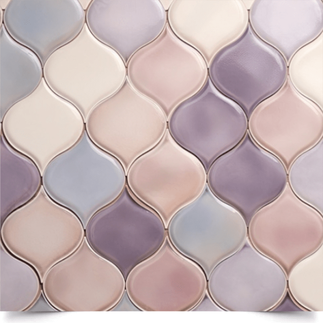 Вініловий фотофон Moroccan beige pink vintage ceramic