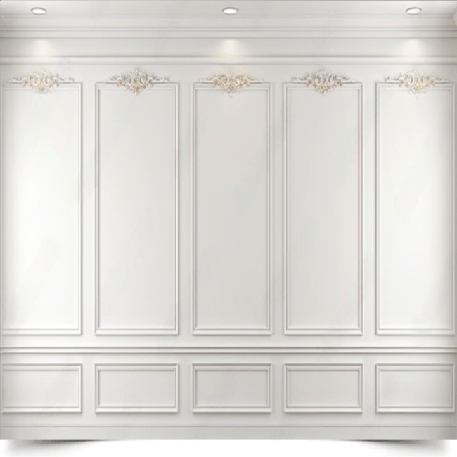 Вініловий фотофон Classic interior wall with mouldings