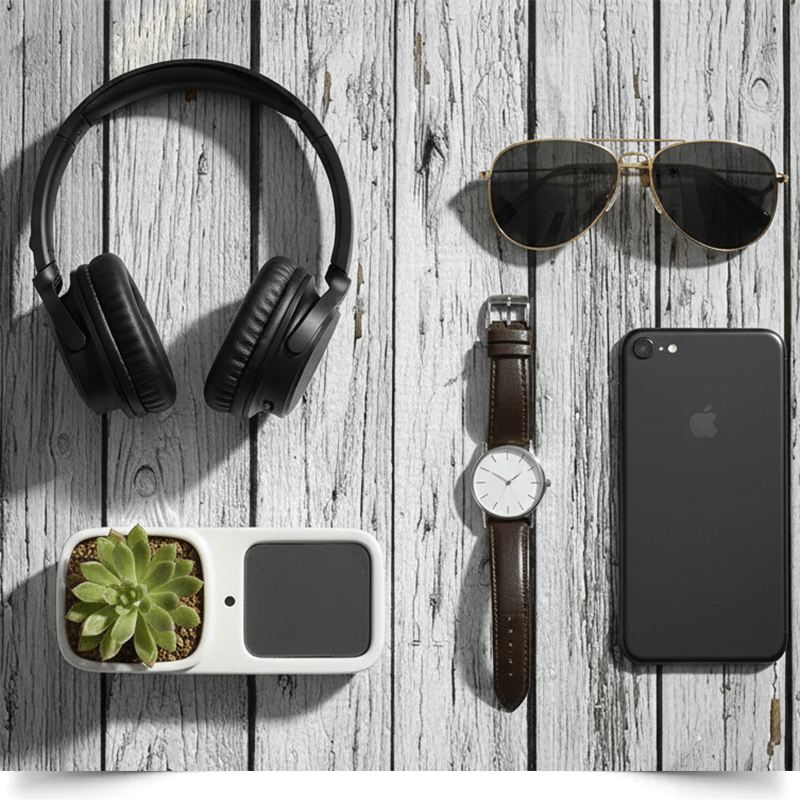 Фотофон вініловий Grey Striped Wooden (Сіре дерево) 2 Фотофон вініловий Grey Striped Wooden (Сіре дерево) - Зображення 2