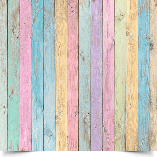 Вініловий фотофон Rainbow colorful wooden (Різнокольорові дошки)