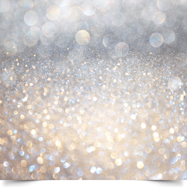 Вініловий фон для фотозйомки «White Silver» (сріблясте боке та гліттер)
