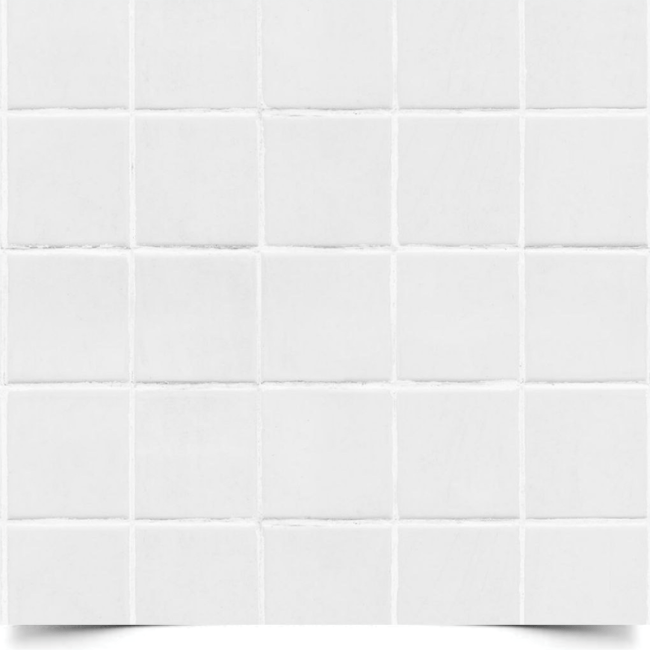 Вініловий фон для фотозйомки «Керамічна біла плитка» (квадратна мозаїка)